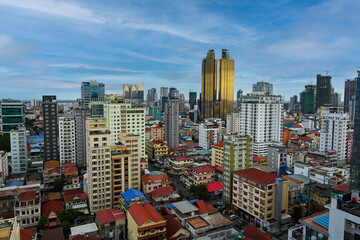 Phnom Penh, vue aérienne