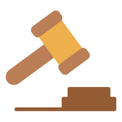 Judge hammer icon