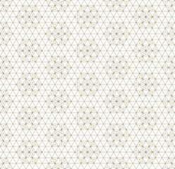 Seamless traditional Japanese ornament Kumiko.Brown color lines.