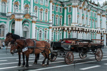 Fototapeta na wymiar Saint Petersburg is a beautiful destination for tourists who want to visit Russia.