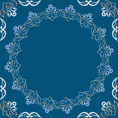 Beautiful, vintage, decorative frame for the text of invitations, congratulations, quotes, citation.