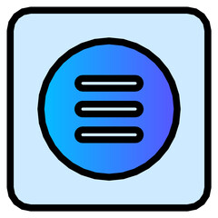 justify gradient icon