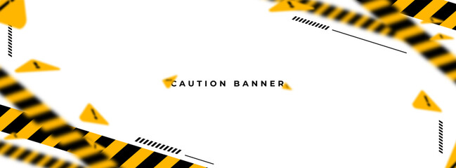 background banners. caution pattern eps 10