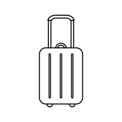 Suitcase icon on white.