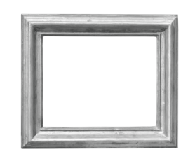silver frame isolated