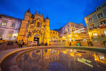 Fototapeta na wymiar Coimbra city skyline, cityscape of Portu
