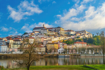 Coimbra city skyline, cityscape of Portugal