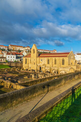 Fototapeta na wymiar Museum of excavated cloister complex Santa Clara Velha in Coimbra