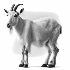 Goat Isolated white background