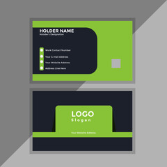 reative and modern business card template.double sided business card template. Corporate Business Card Layout with Blue Accents. professional business card template
