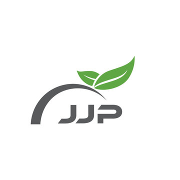 JJP letter nature logo design on white background. JJP creative initials letter leaf logo concept. JJP letter design.