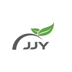 JJY letter nature logo design on white background. JJY creative initials letter leaf logo concept. JJY letter design.