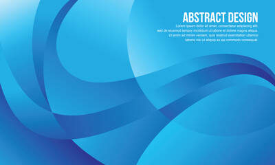 Abstract vector design for banner and background design template with blue color concept
