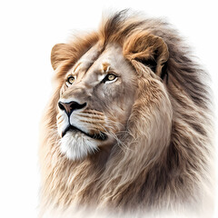 Lion Isolated White