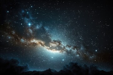 The night sky is a vast expanse filled with countless stars, sparkling nebulae, and majestic galaxies 60