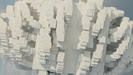 abstract 3d background made of cubes