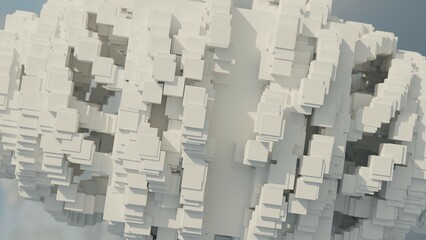 abstract 3d background made of cubes