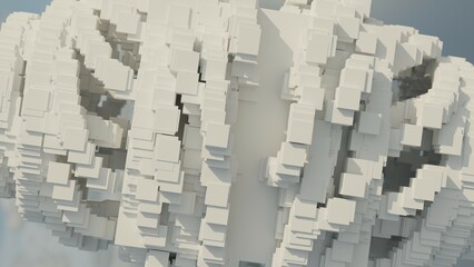 abstract 3d background made of cubes