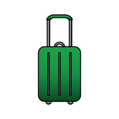 Suitcase icon on white.