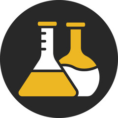 Conical Flask Vector Icon which can easily modify or edit

