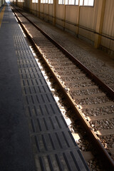 Fototapeta premium Railway platform in Japan