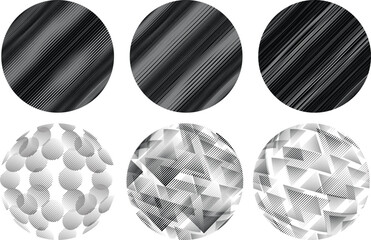 Set of spheres . Lines constructed transparent sphere .Vector  .Technology sphere Logo . Design element for posters, social media, templates, flyers, brochures . Abstract trendy transparent circles