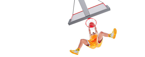 Realistic silhouette of a NBA basketball player man in action isolated white background. © Yevheniia