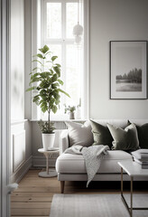 Modern living room scandinavian interior design