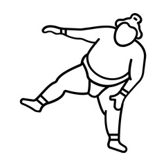 Sumo Vector Icon Fully Editable

