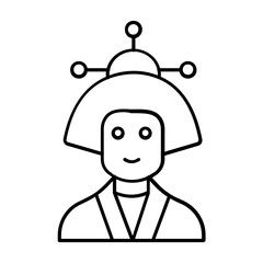 Kimono Vector Icon Fully Editable

