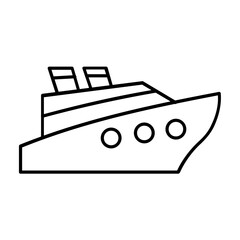 Cruise Vector Icon Fully Editable

