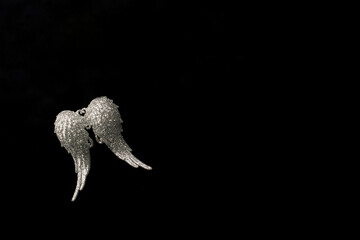 bright objects on a black background
