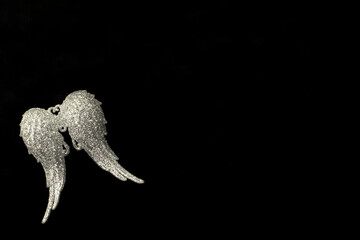 bright objects on a black background