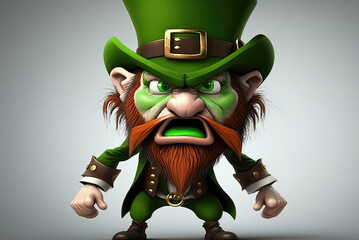 Fototapeta premium St Patricks day leprechaun. generative ai