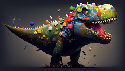 Dinosaur artwork - Generative AI