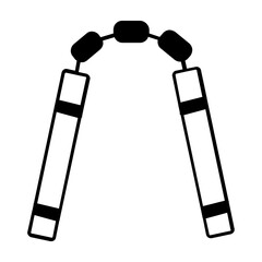 Nanchuku Vector Icon Fully Editable

