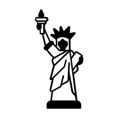 Usa statue Vector Icon Fully Editable

