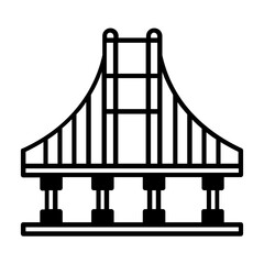 Bridge Vector Icon Fully Editable


