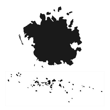 Highly detailed Federated States of Micronesia map with borders isolated on background
