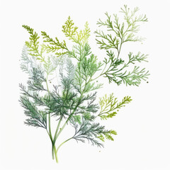 Fototapeta premium Dessin de plante aromatique Aneth