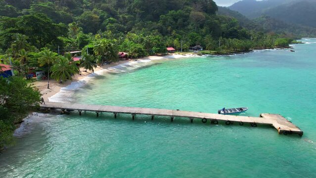 The beach in La miel, in the border between panama and Colombia