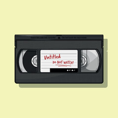 Naklejka premium Cassette Video VHS tape