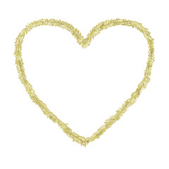 金色モールハート_正方形