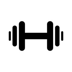 Dumbbell icon vector