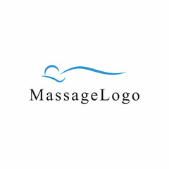 Massage, Therapy, Relaxing, Body Spa, Orthopedic spine Logo Design Template