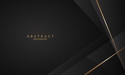 dark black luxury premium background and gold line.