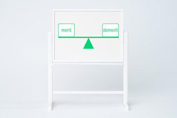 メリットとデメリットを比較するイメージ