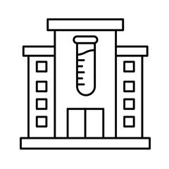 Chemical lab Vector Icon

