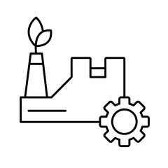 Botany factory Vector Icon

