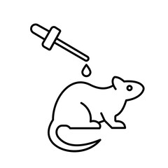 Rat experiment Vector Icon

